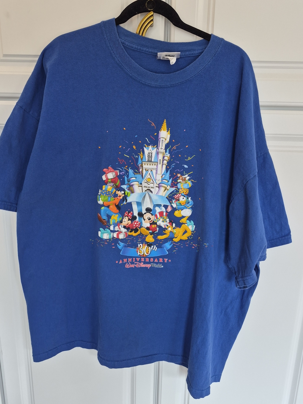 Disney Royal Castle & Characters Blue 30th Anniversary Tee XXL